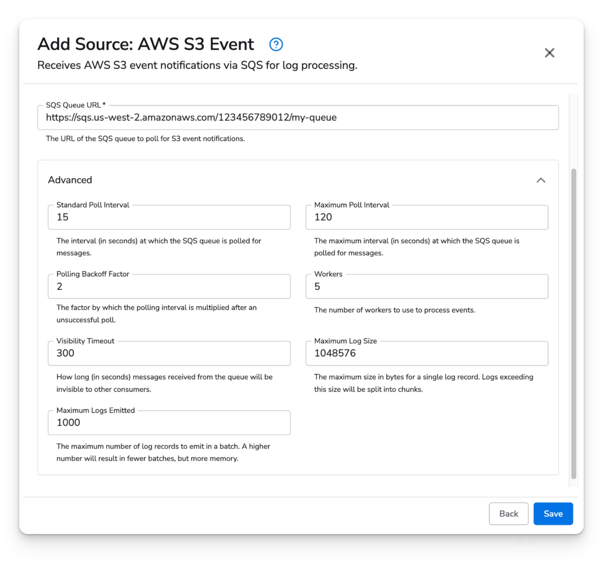 observIQ docs - AWS S3 Event